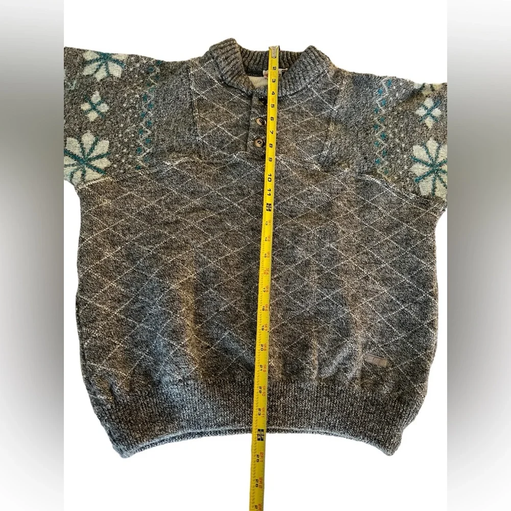 Silvy Tricot Vintage‎ Italy Sweater Size 58 Wool Alpaca Gray Men’s